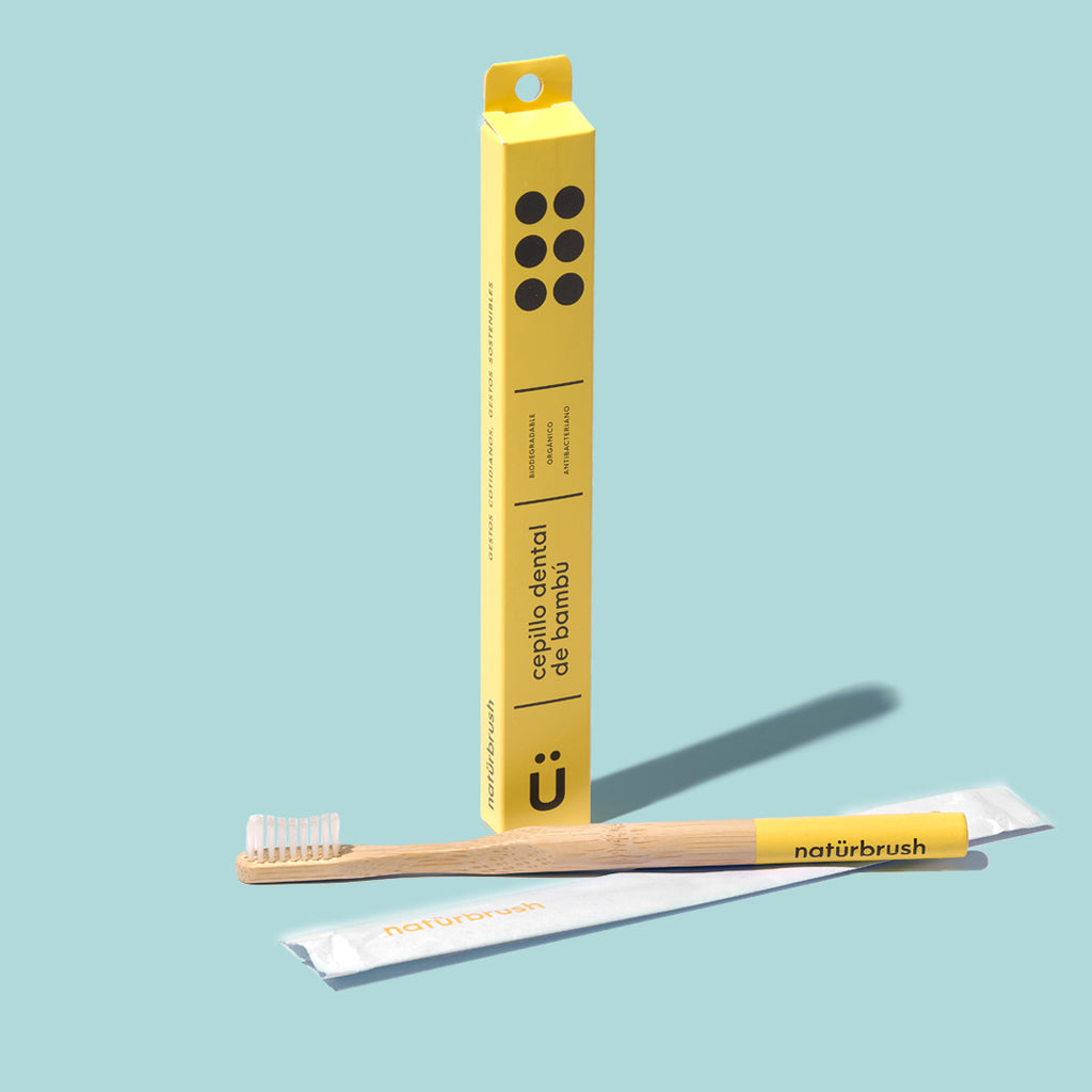 cepillo dental bambu naturbrush amarillo